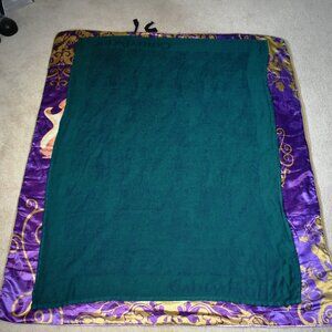 60x44 VINTAGE CATHAY PACIFIC AIRLINES AIRPLANE First Class Blanket John Horsfall